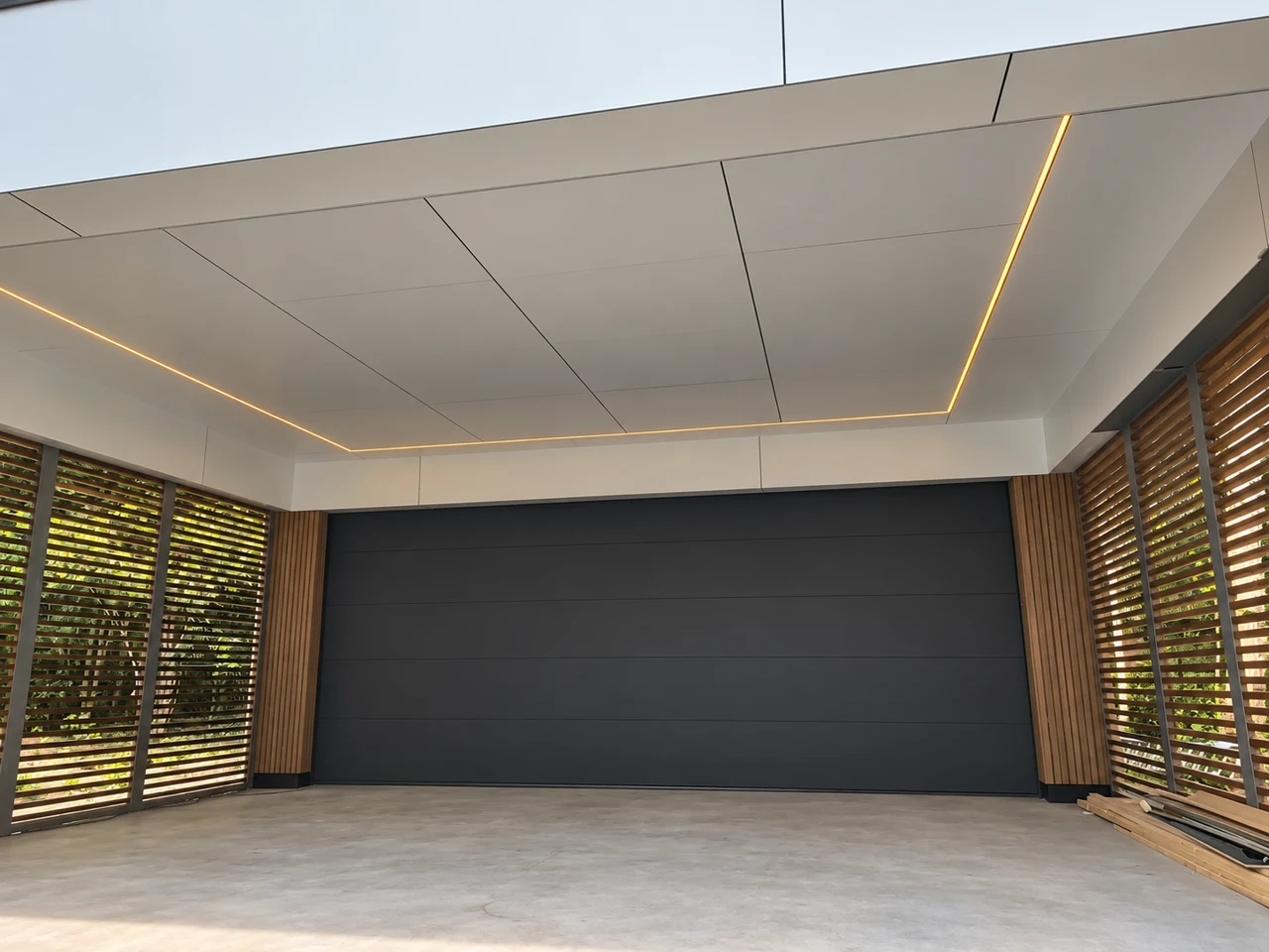 Garage met carport in Borger, gebouwd door SmartFast House